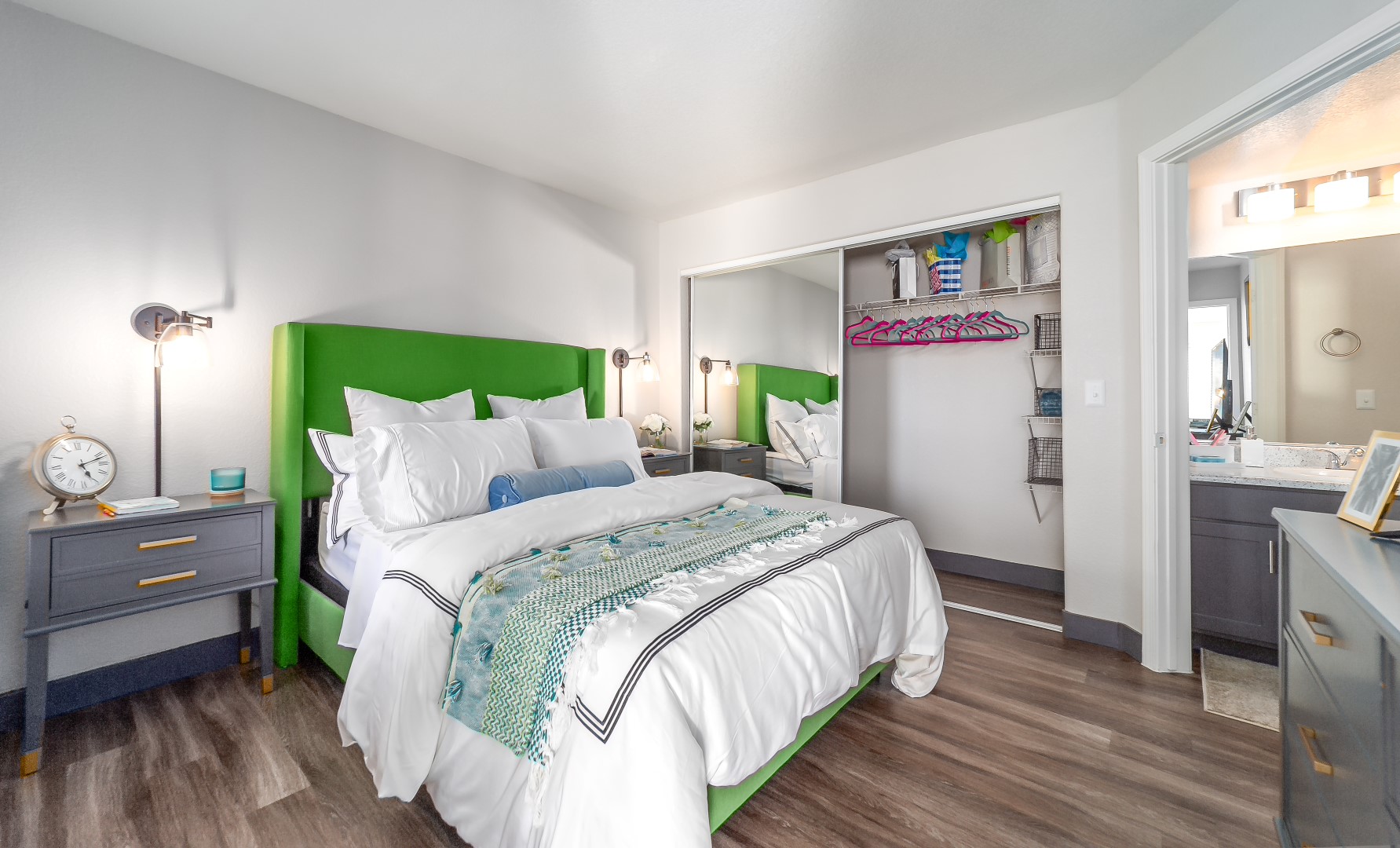 Bedroom at summit on nellis las vegas apartments for rent