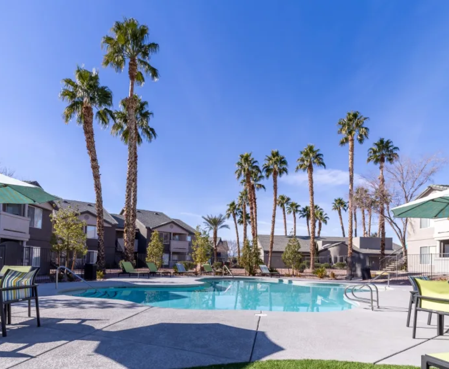 Pool area at summit on nellis apartments in vegas